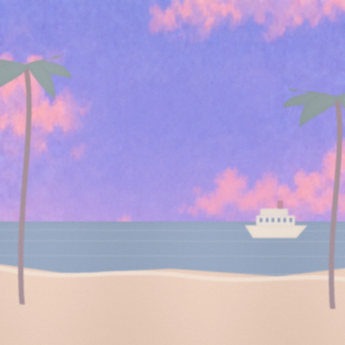 A sunny cruise destination in the Cute Cats world